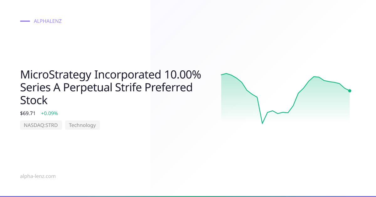 MicroStrategy Incorporated 10.00% Series A Perpetual Strife Preferred ...