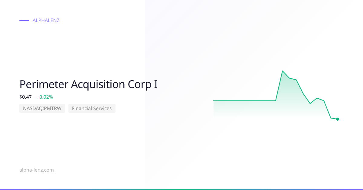 Perimeter Acquisition Corp I (PMTRW) Stock Forecast 2026 $0.67 — Price ...