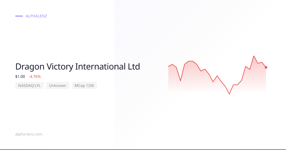Dragon Victory International Ltd (Unknown) 주가 전망 & 기업 분석 $1.09 | Alpha Lenz