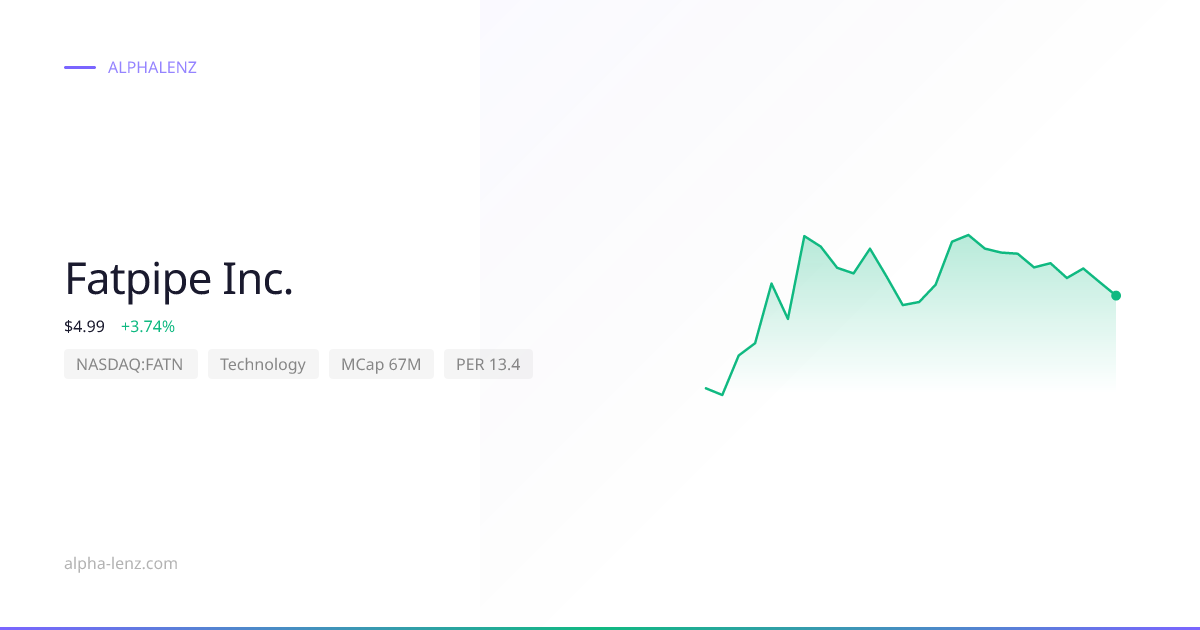 Fatpipe Inc. (Technology) 주가 전망 & 기업 분석 $3.08 | Alpha Lenz