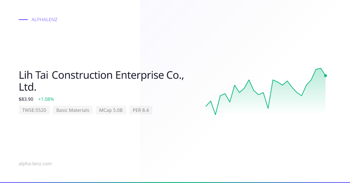 Lih Tai Construction Enterprise Co., Ltd. (Basic Materials) 주가 전망 & 기업 ...