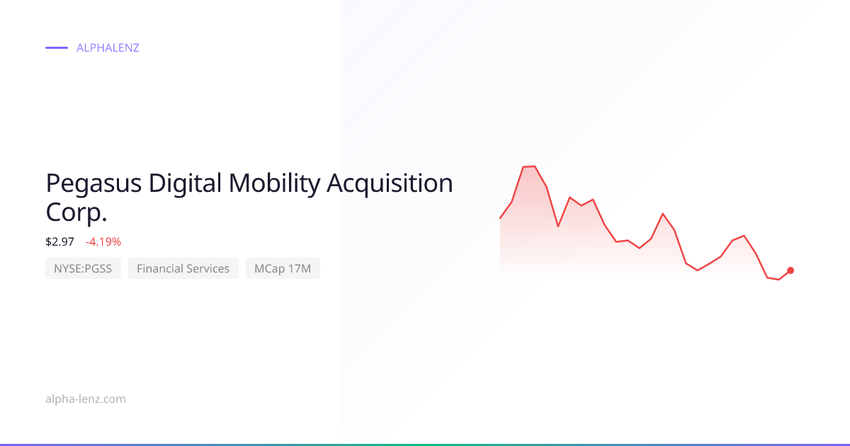 Pegasus Digital Mobility Acquisition Corp. (Financial Services) 주가 전망 ...