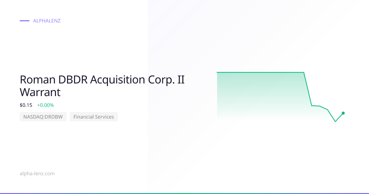 Roman DBDR Acquisition Corp. II Warrant (Financial Services) 股价预测与分析 $0 ...